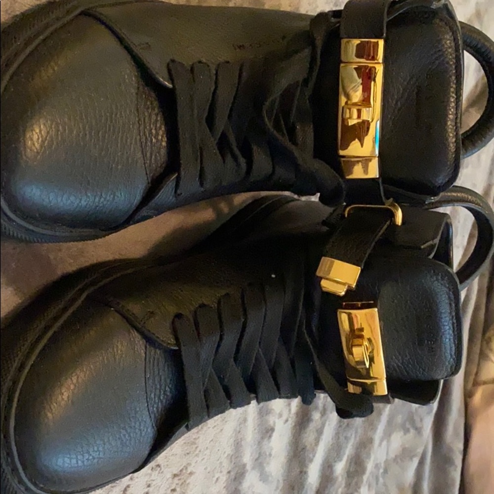 Black leather Buscemi